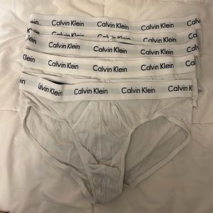 Calvin Klein cotton stretch lowrise hip briefs extra large fair condition 5 pack
